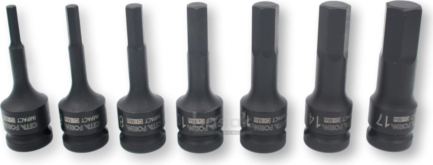 5-17MM 1/2’’ Allen Uçlu Havalı Lokma Takımı 7 Parça C68-RH07