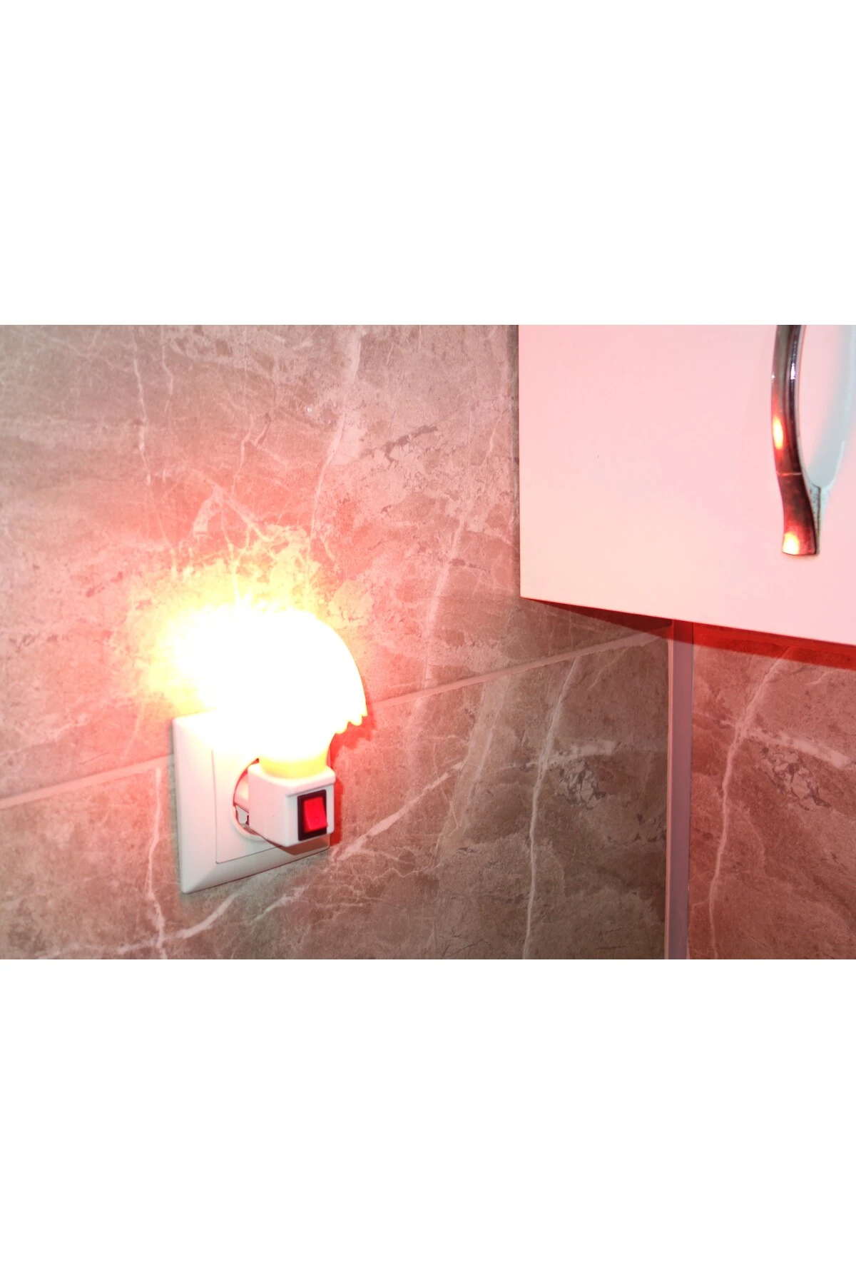 Tlg Gece Lambası Prize Takılan Pembe Şapka Tasarım Anahtarlı