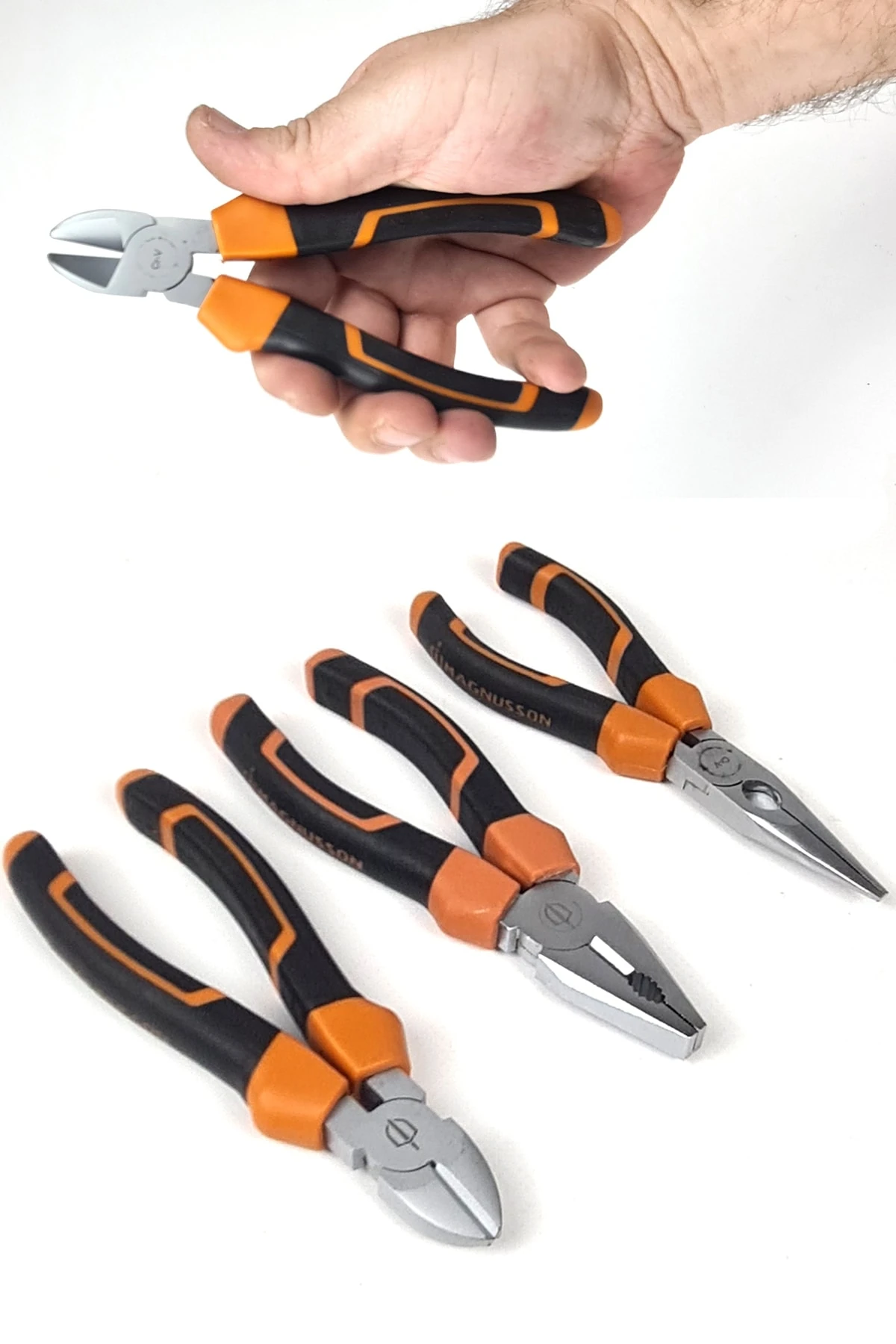 Profesyonel Pense Kargaburun Yan Keski Set 160mm 3 Parça