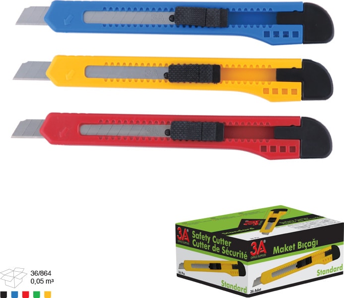 277 Maket Bıçak Dar - Karışık Renk