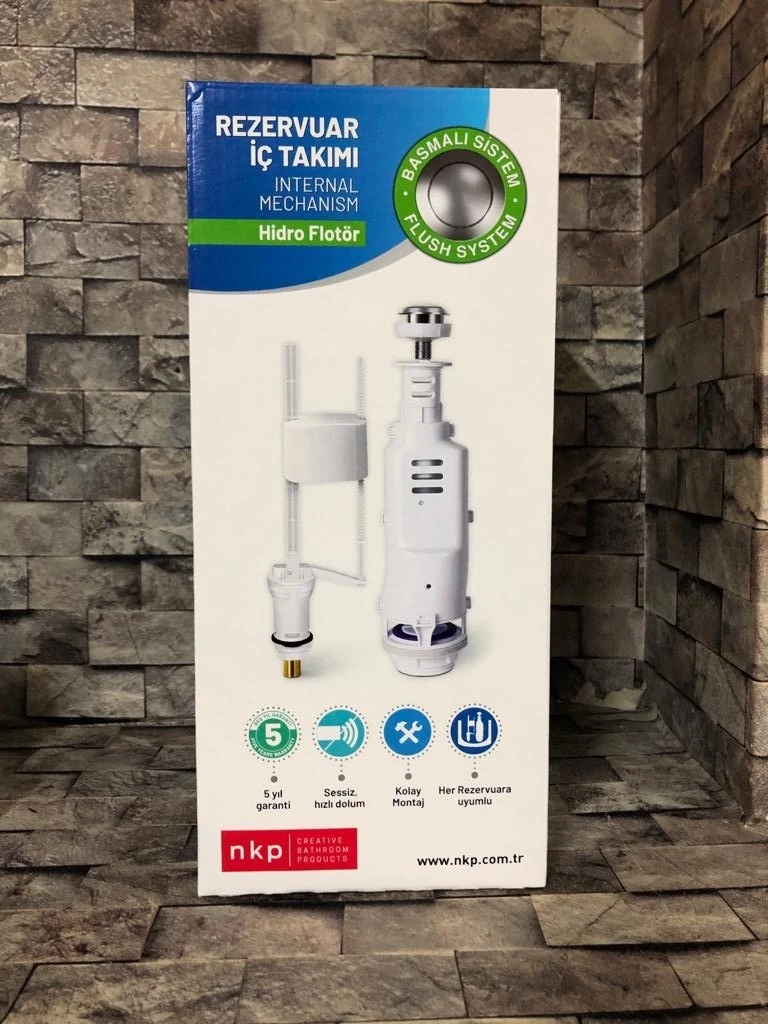 Nkp Klozet Rezervuar Iç Takım Tek Basmalı