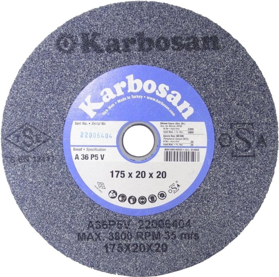 KARBOSAN Taşlama Taşı 175*20*20 A36  Nk