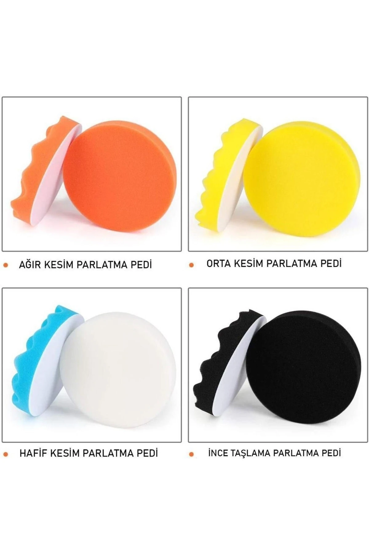 11 Parça Araç Oto Pasta Cila Parlatma Polisaj Sünger Seti