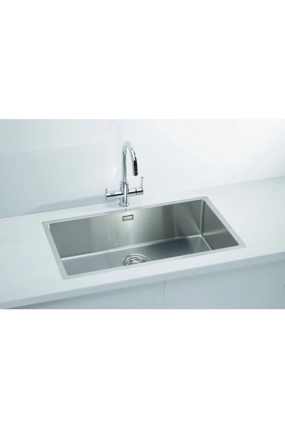 BigBox 1 Gözlü 44 X 75 cm Paslanmaz Çelik Evye 1 mm Kalınlık DÜZ (İNOX)