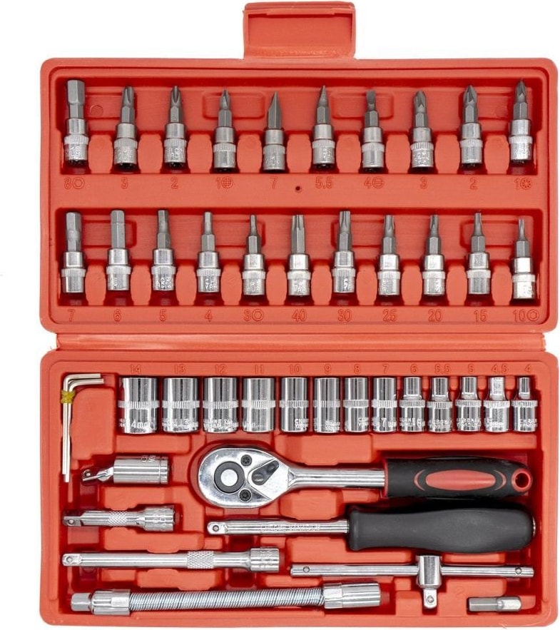 Lokma Anahtar Takımı Profesyonel Mini Çantalı 1/4" 46 Parça