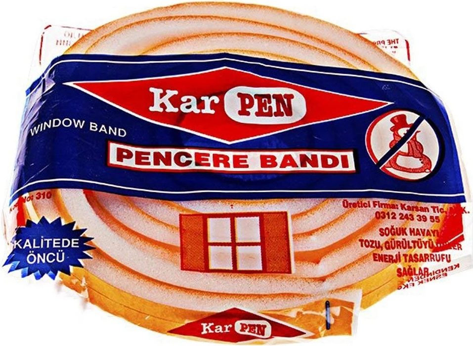 Sünger Pencere Bandı Isı Yalıtım Süngeri 15 Metre