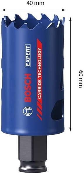 BOSCH 40 mm Expert Sert Malzemeler Için Panç 2608900425