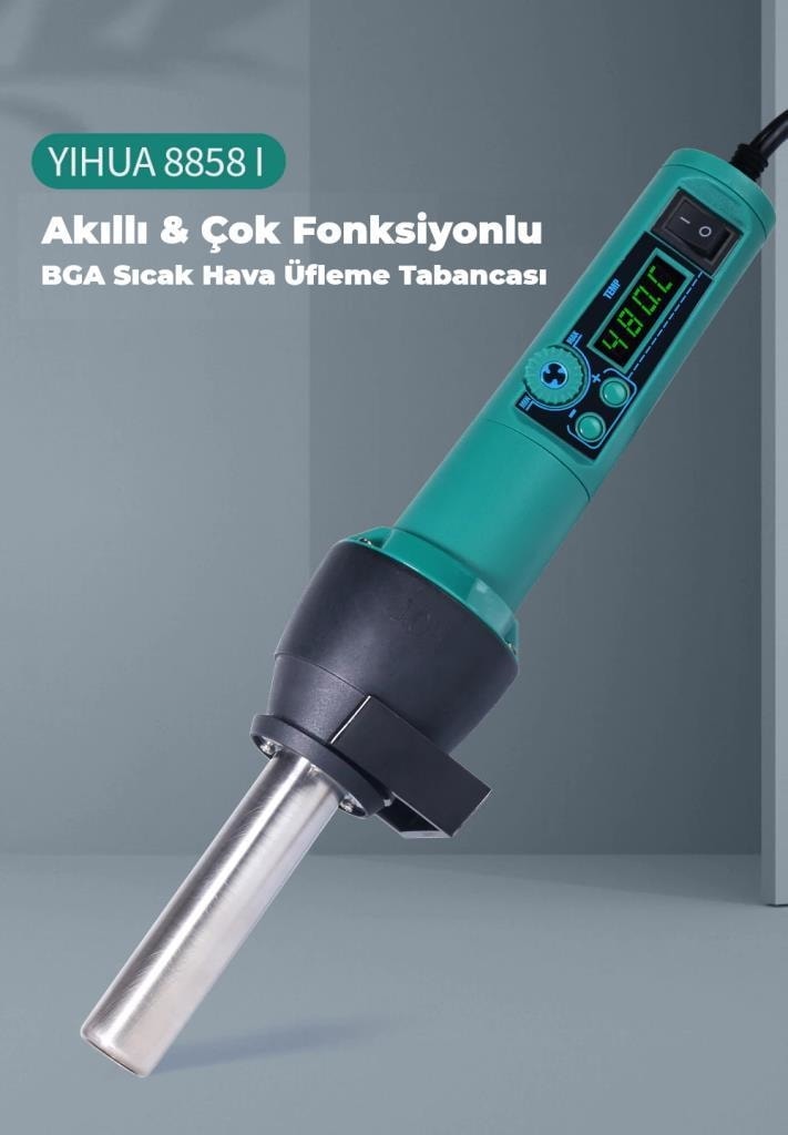 YIHUA-8858-I Isı Ayarlı Sıcak Hava Tabancası