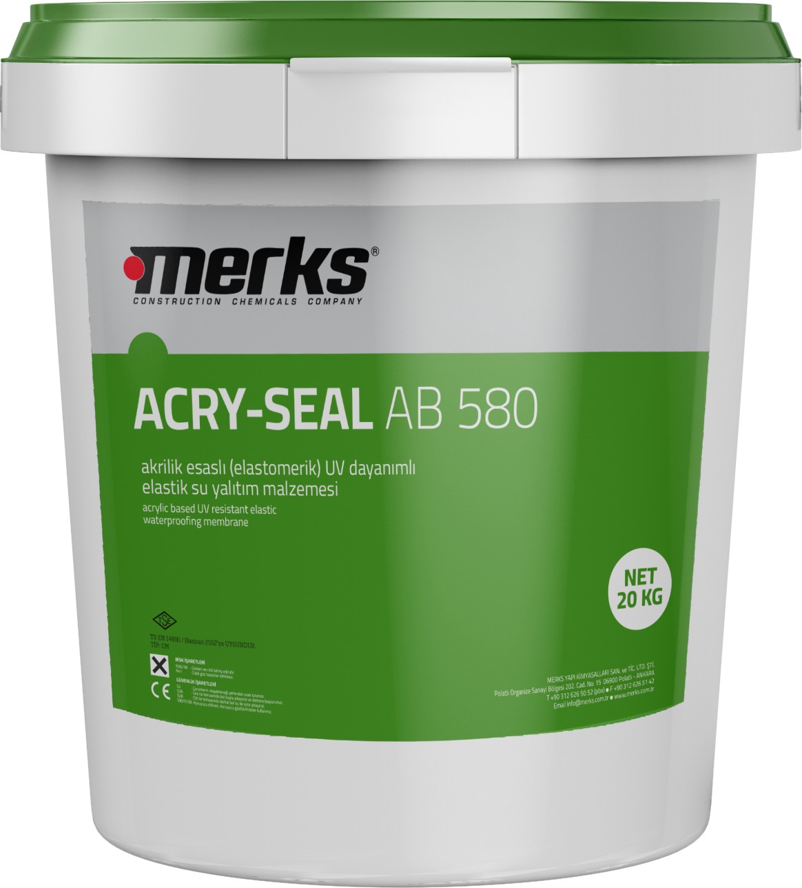 Acry-Seal 580UV 5 kg Beyaz Likit Membran