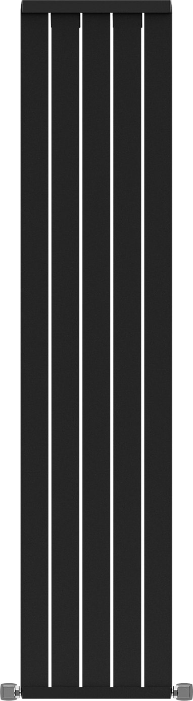 1800X392MM Armoni Dikey Alüminyum Radyatör Silk Patern Black (Pütürlü Siyah)