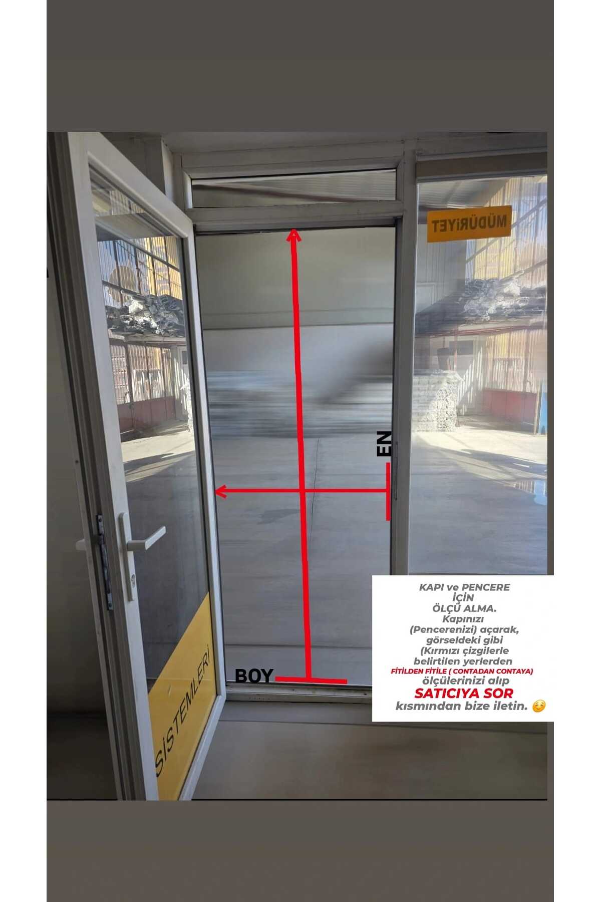 Menteşeli Beyaz Renk Pencere- Kapı Sinekliği 15 No ( 230 - 250 X 30 - 80)