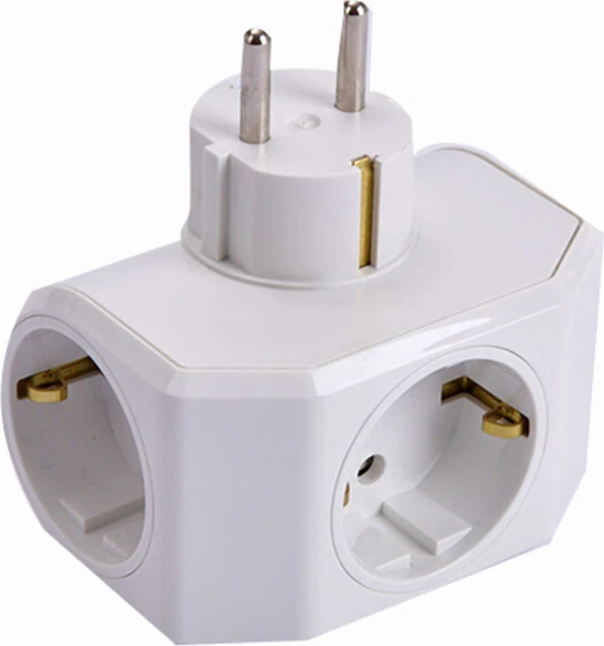 Yonca Plus Beyaz Üçlü Topraklı Priz 2 Adet