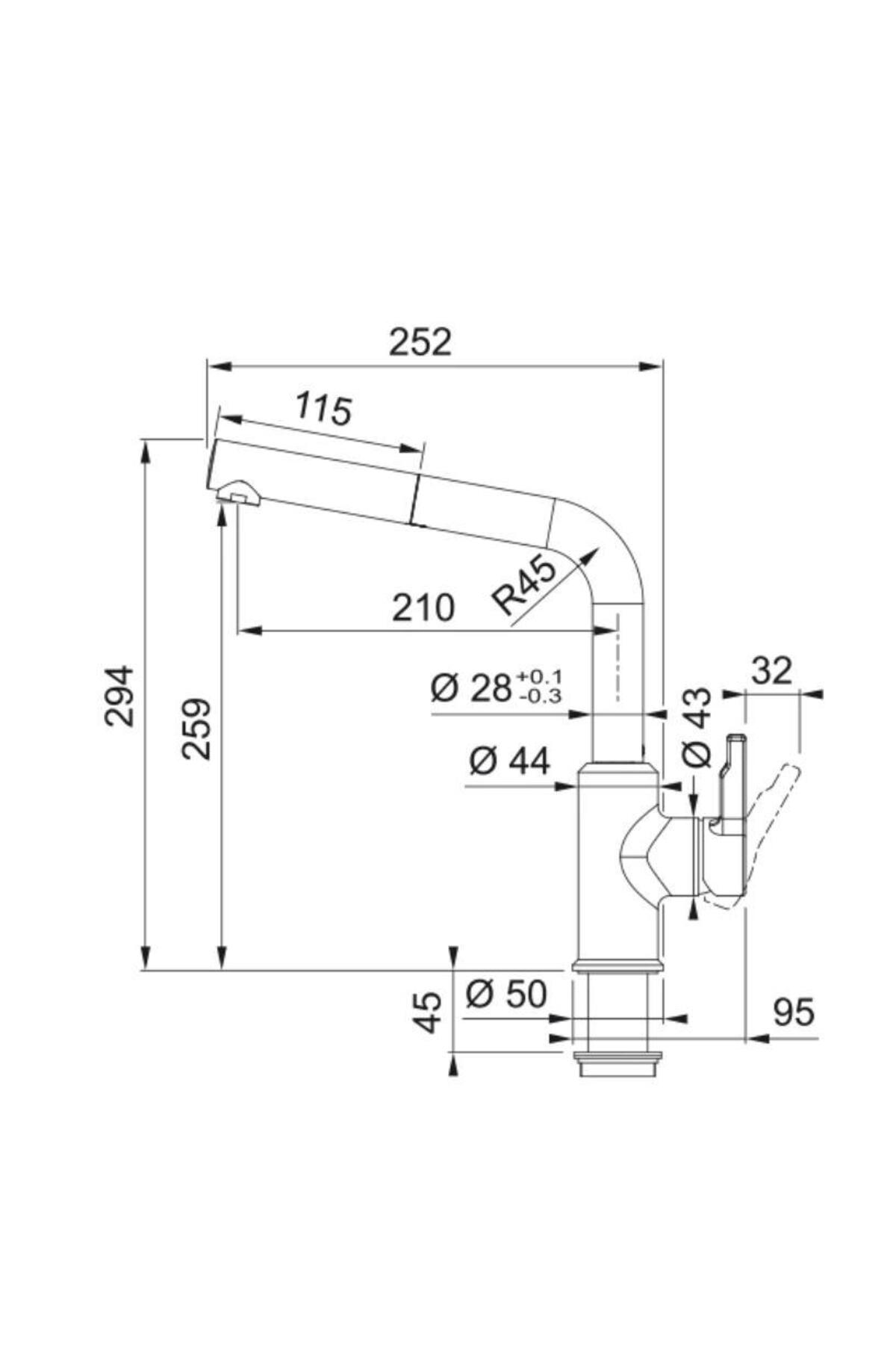 Fragranıt Evye Urban Ubg 611-86 Bianco Tekgözlü Active Plus Doccia Bianco Evye Armatür