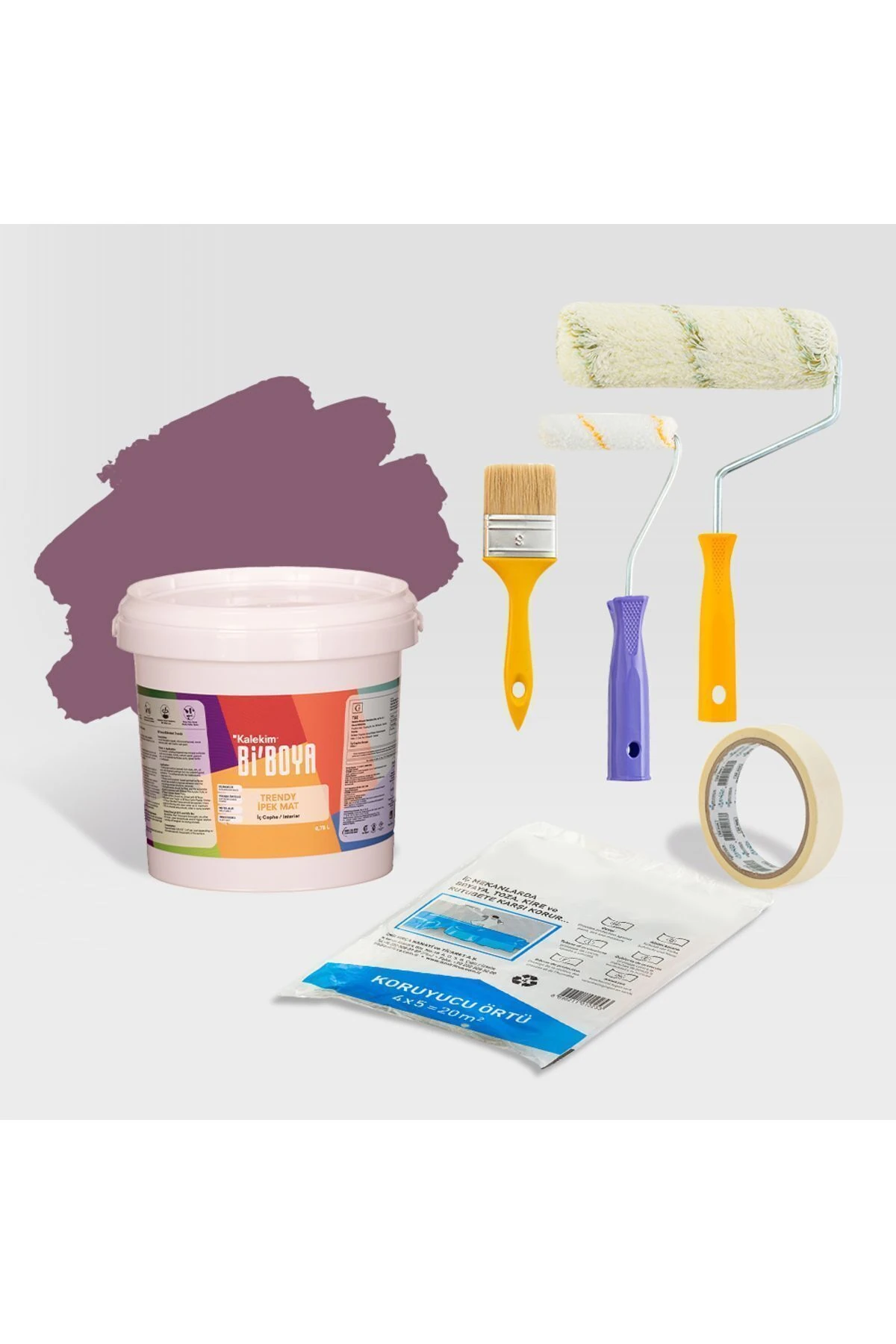 Tek Duvar Boyama Seti Ahududu