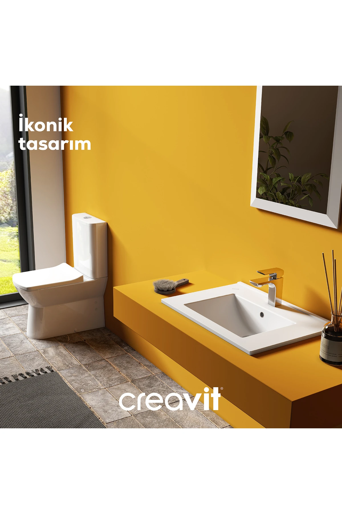 Nova Rim-Off Duroplast Yavaş Kapanan Klozet kapaklı Beyaz Set