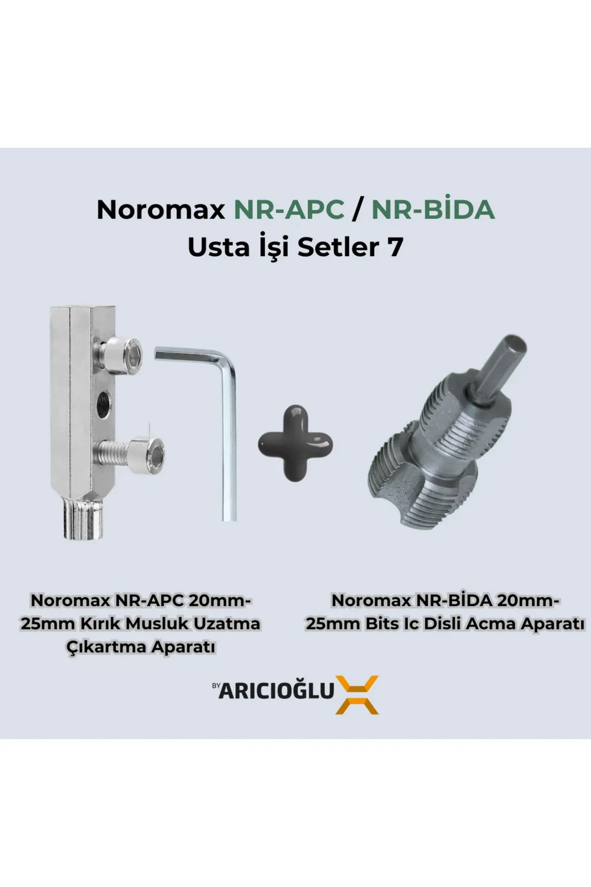 Kırık Musluk Çıkarma ve Plastik Boru İç Diş Açma Aparat Seti