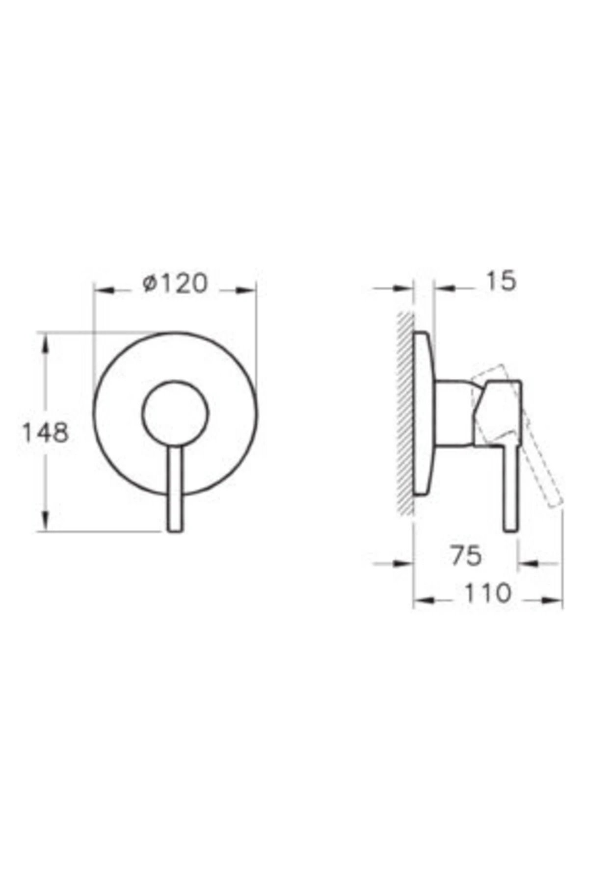 Minimax S Ankastre Duş Bataryası (Sıva Üstü Grubu) A42224EXP