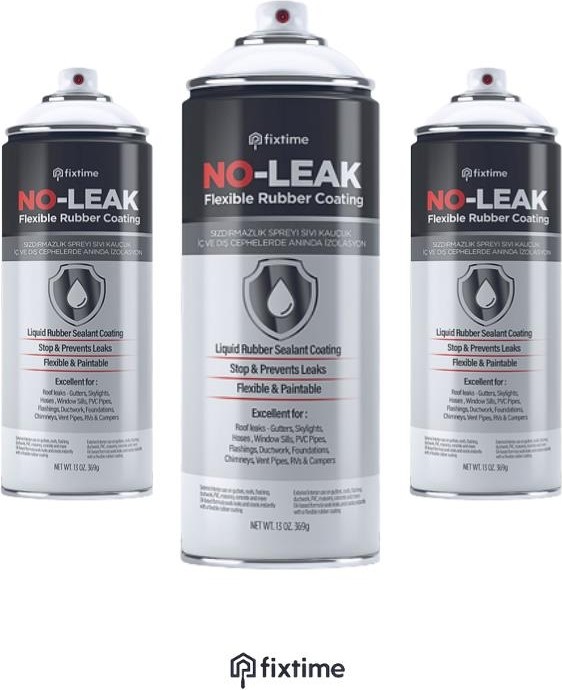 Noleak 2 1 Paket Su Izolasyon Sızıntı Onarım Spreyi Su Geçirmez Beyaz 1200ML Noleak3