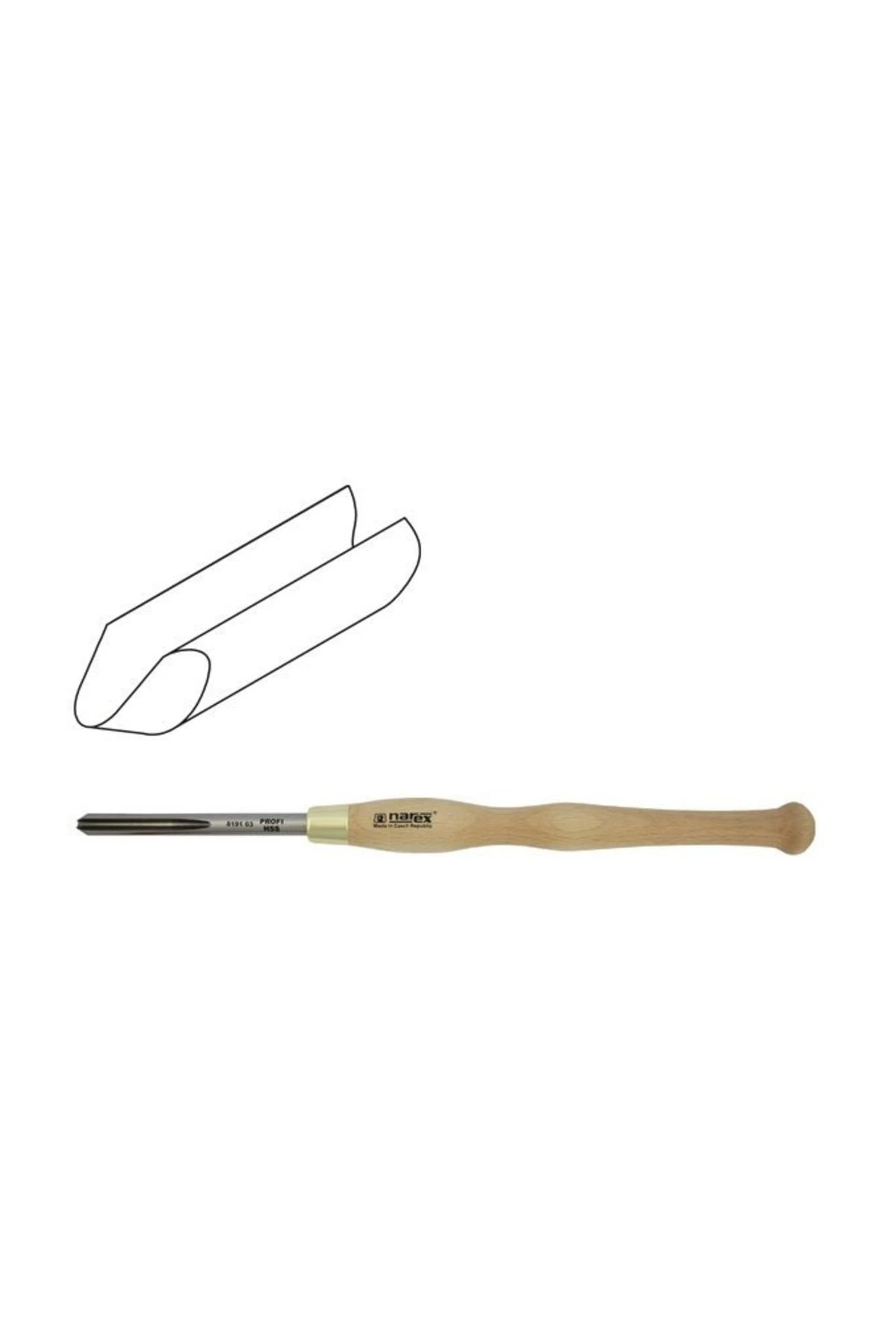 819103 Kase Ağız HSS Ahşap Torna Bıçağı 13x150 mm