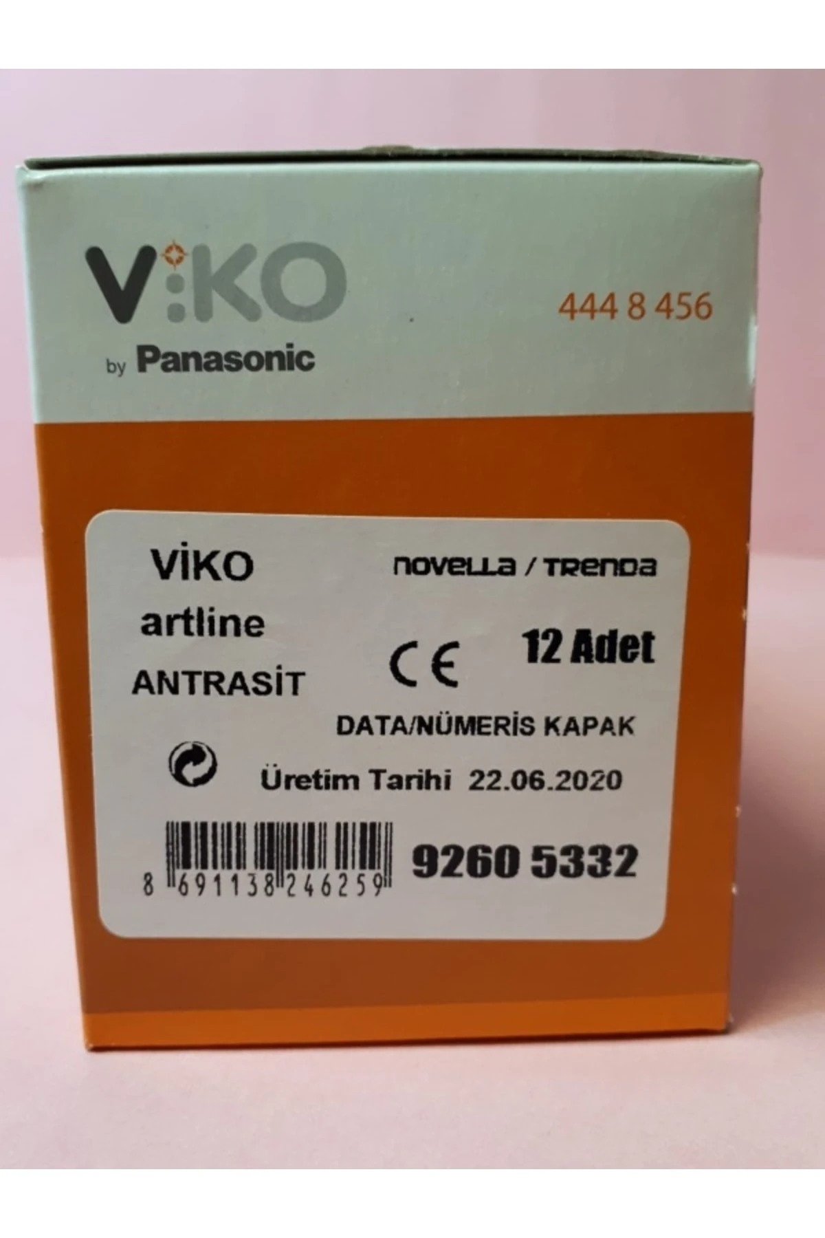 Viko 92605332 Artline N/T Antrasit Nummeris Kapak