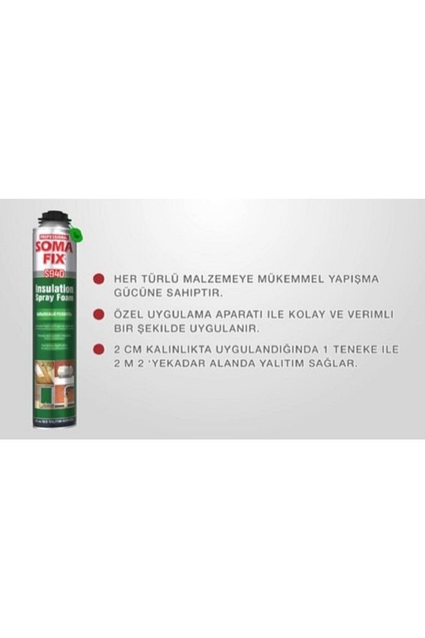 Poliüretan Termal Isı Ve Ses Yalıtım Sprey Köpük 910 gr