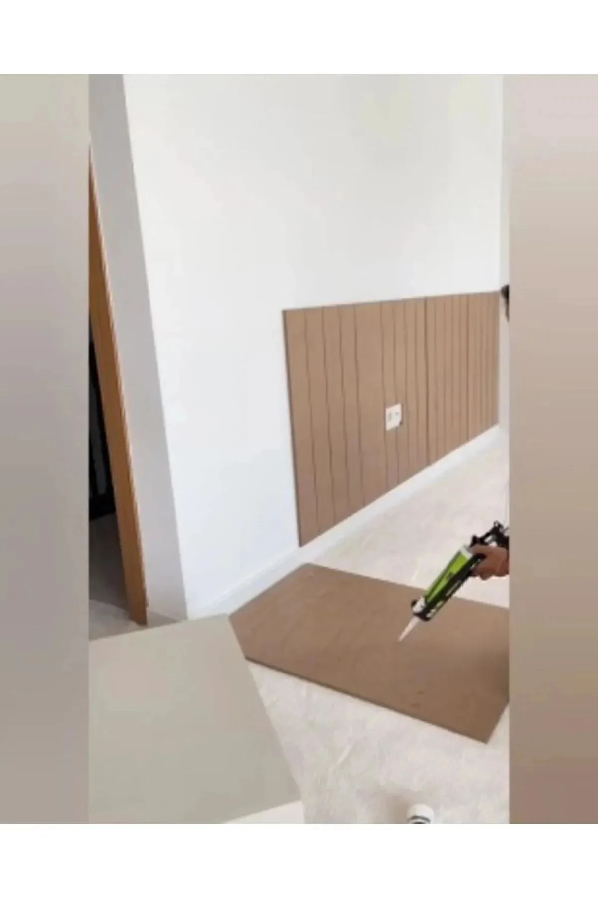 Dekoratif, Duvar Çıtası, Ahşap Duvar Paneli, Boyanabilir, Ham, (4mm) Mdf, 54x102, 3'lü Paket