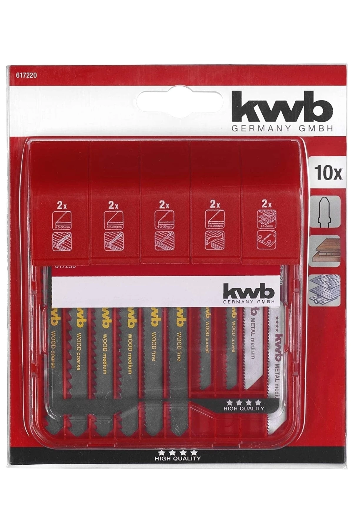 Dekupaj Testere Seti 10 Parça Kutulu S20