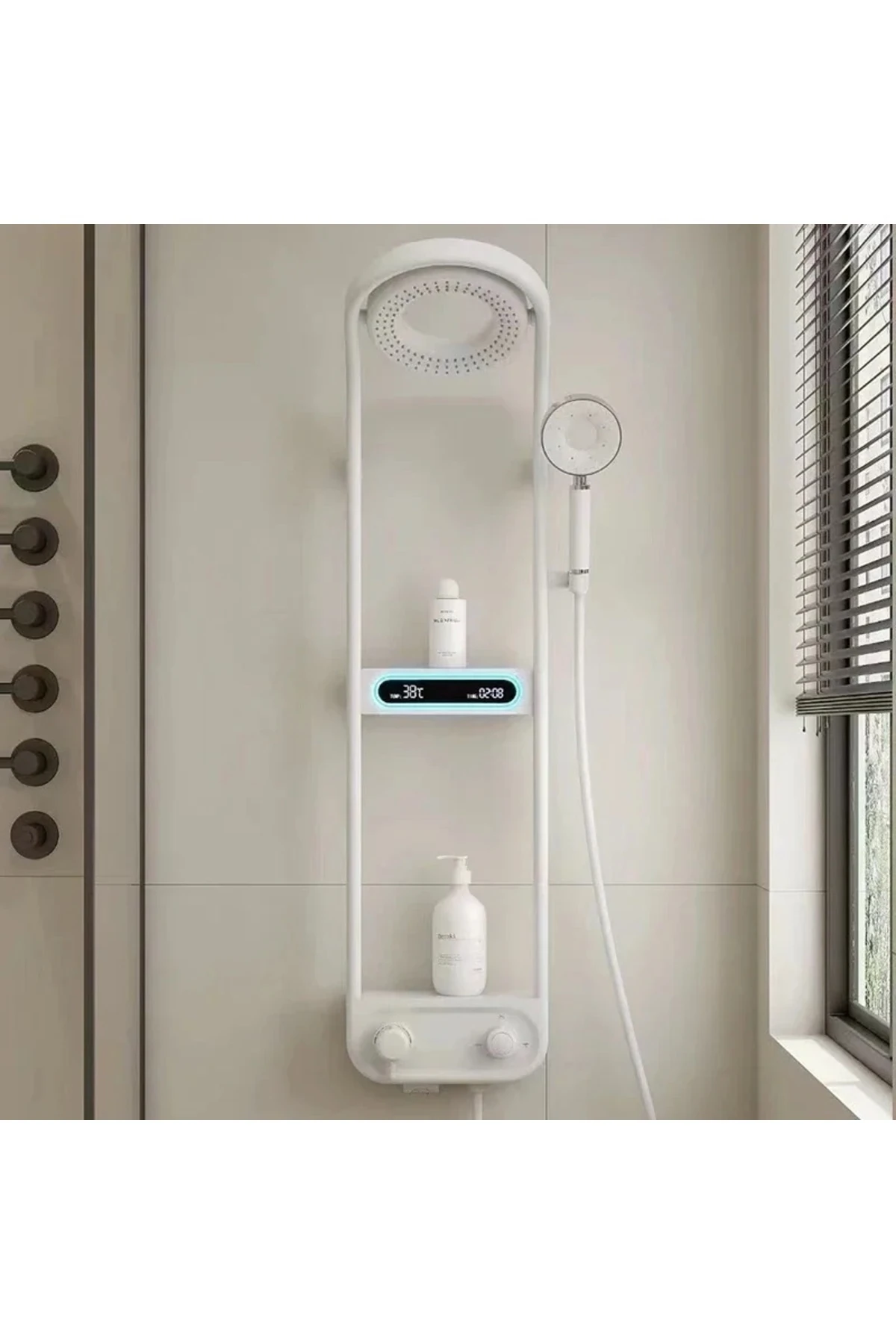 DİJİTAL LED EKRAN VE TERMOSTATLI ROBOT DUŞ SETİ LÜX ŞELALE YAĞMUR DUŞ SİSTEMİ 7 YIL GARANTİLİ İTHAL