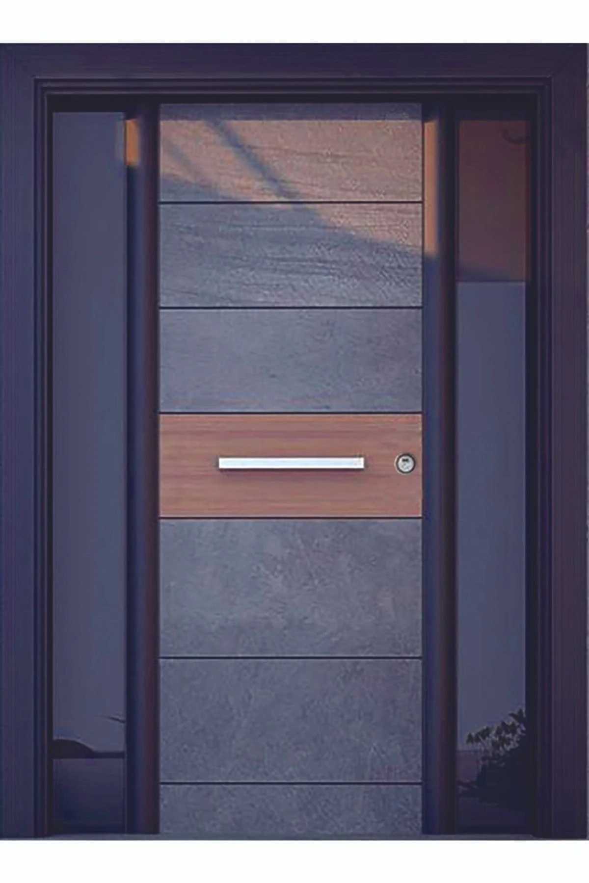 Villa Kapısı Fiyatları Siyah Kasalı Lüks Villa Kapısı, Apartman Kapısı, Dış Mekan Kapısı Sol Açılım