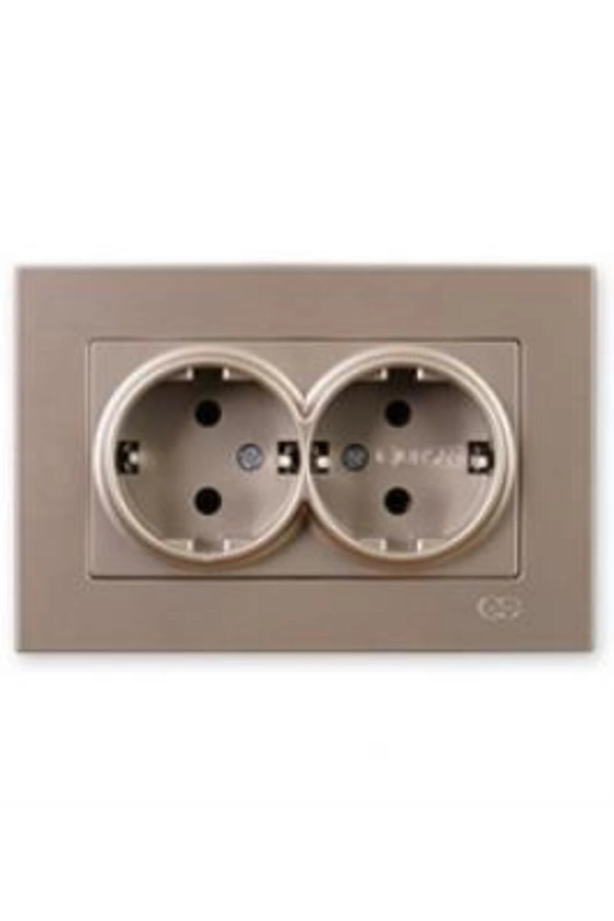 Eqona İkili Topraklı Priz, M.Bej