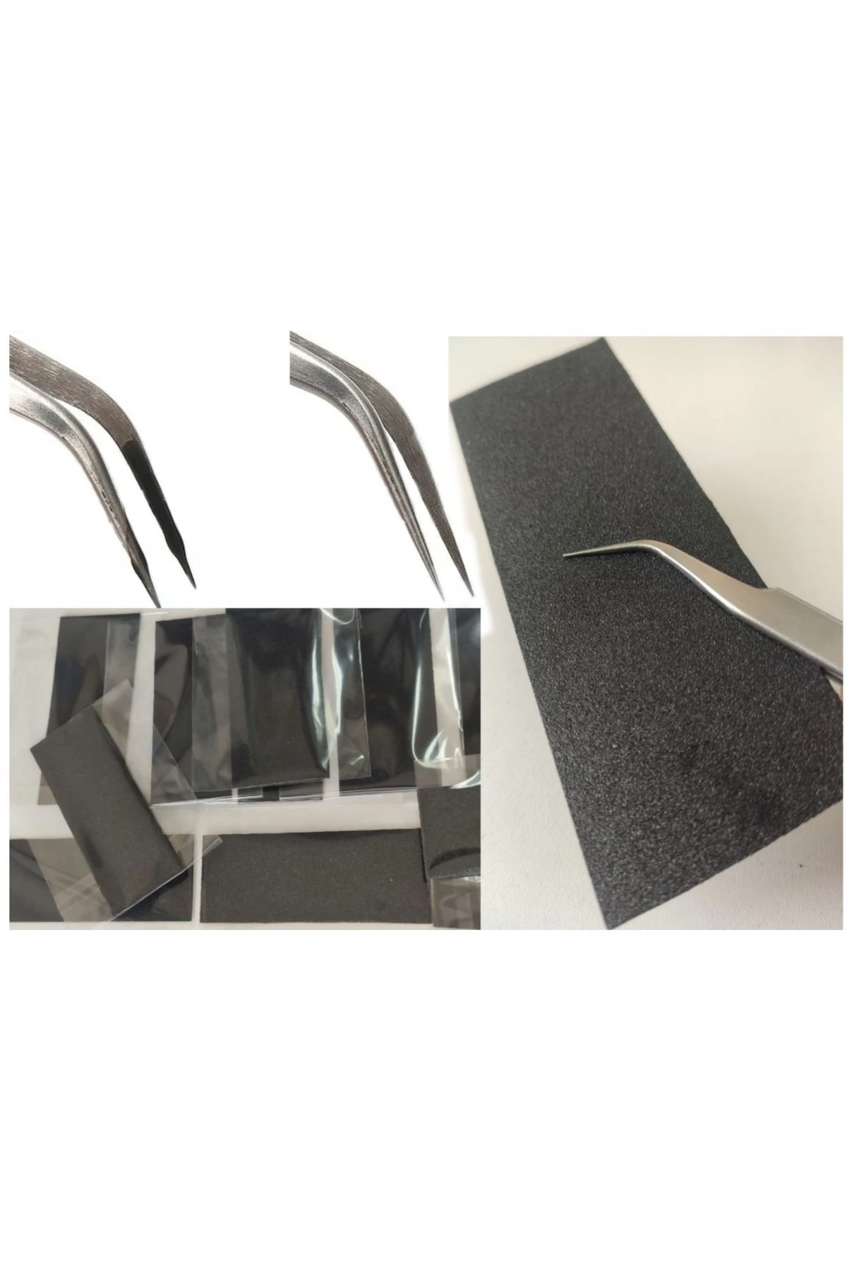 Ipek Kirpik Cımbız Temizleyici Zımpara 2li