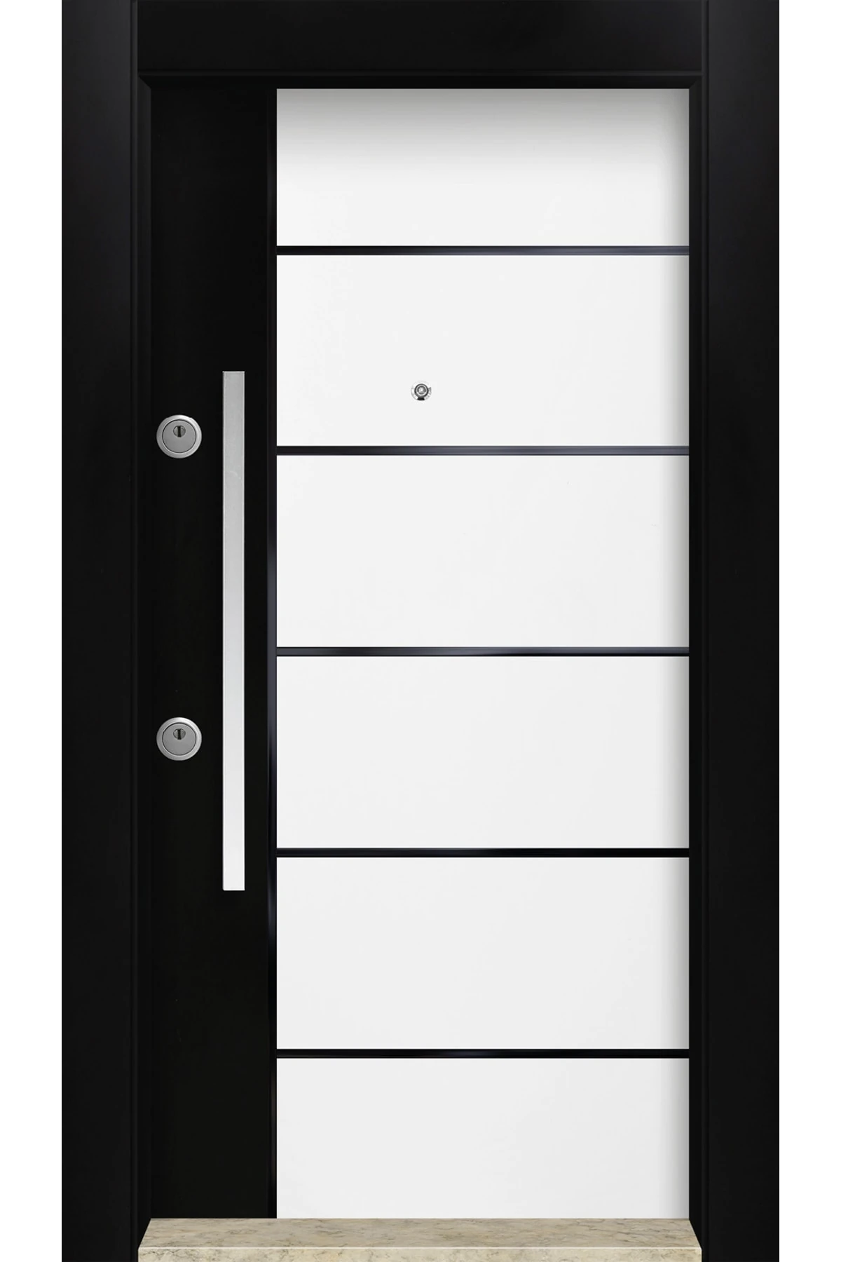 Dış Iklim Kapısı, Yağmura Güneşe Dayanıklı Çelik Kapı, Mn-6018 Sağ