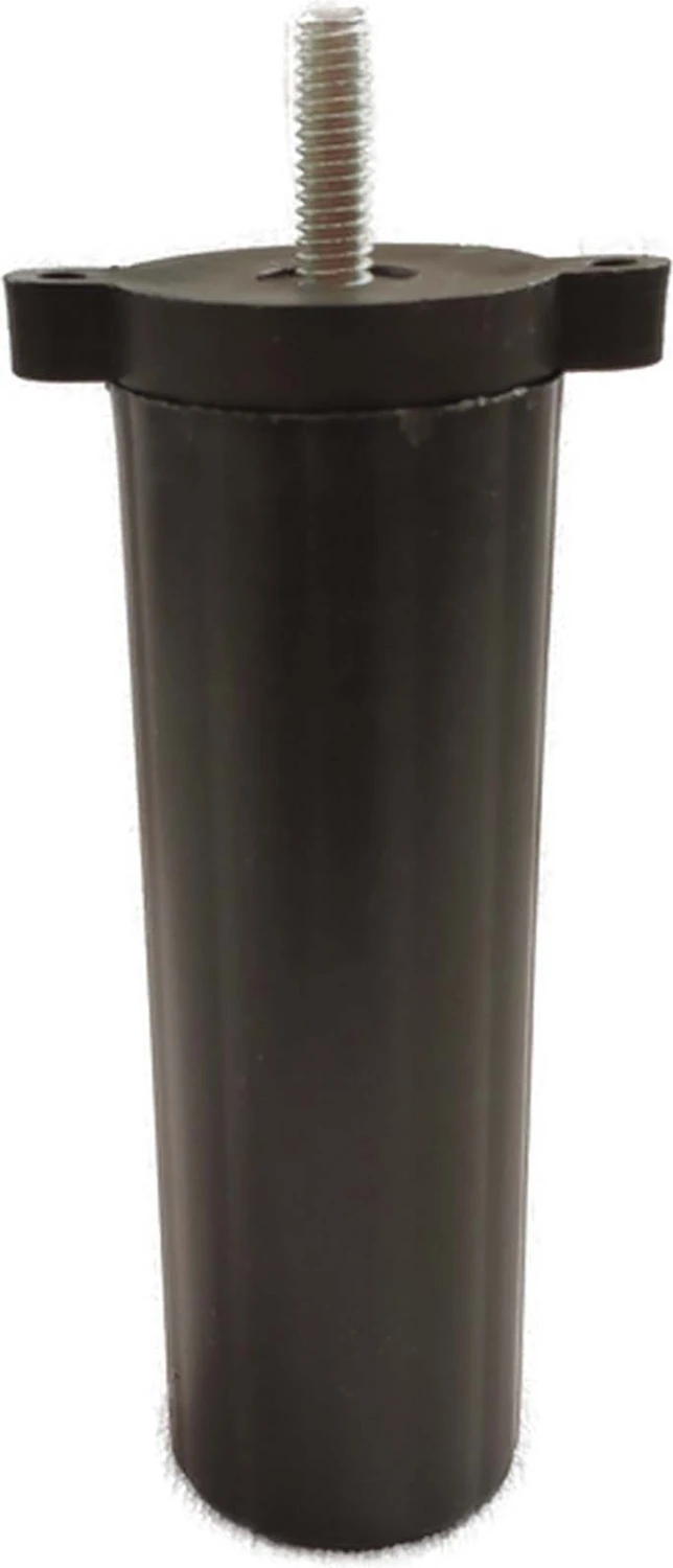 (Vida Ölçüsüne Dikkat) - Orta Plastik Mobilya Koltuk Kanepe Ayağı 6 Adet Siyah 14 - 19 cm 5/16 Vida