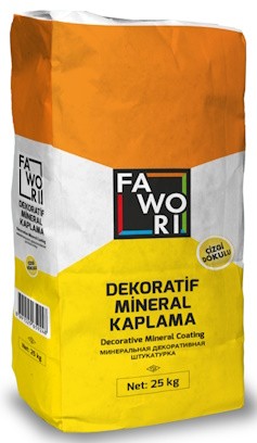 Fawori Dekoratif Mineral Kaplama (Çizgi Dokulu) 25 kg