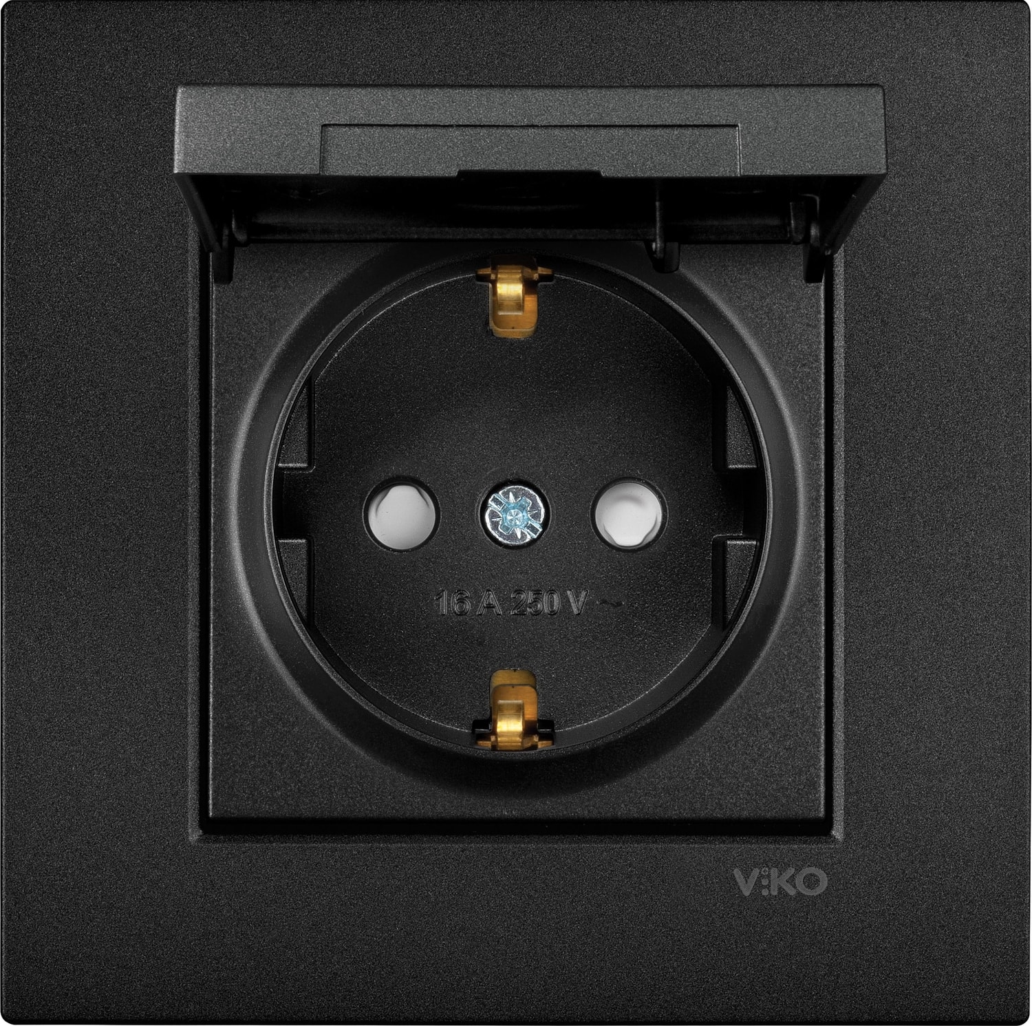 Siyah Kapaklı Topraklı Priz Artline Novella