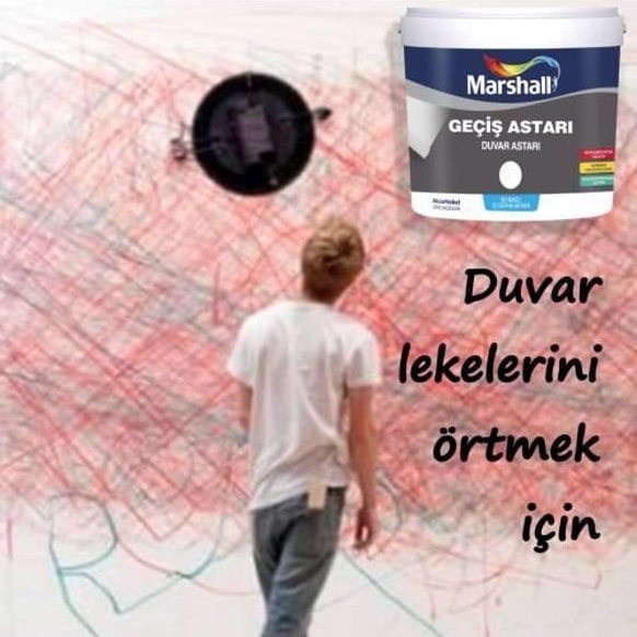 Geçiş Astarı 2.5 lt-Yağlı Boyadan Su Bazlı Boyaya Geçiş Sağlar-Çıkmayan Lekeleri Kapatır