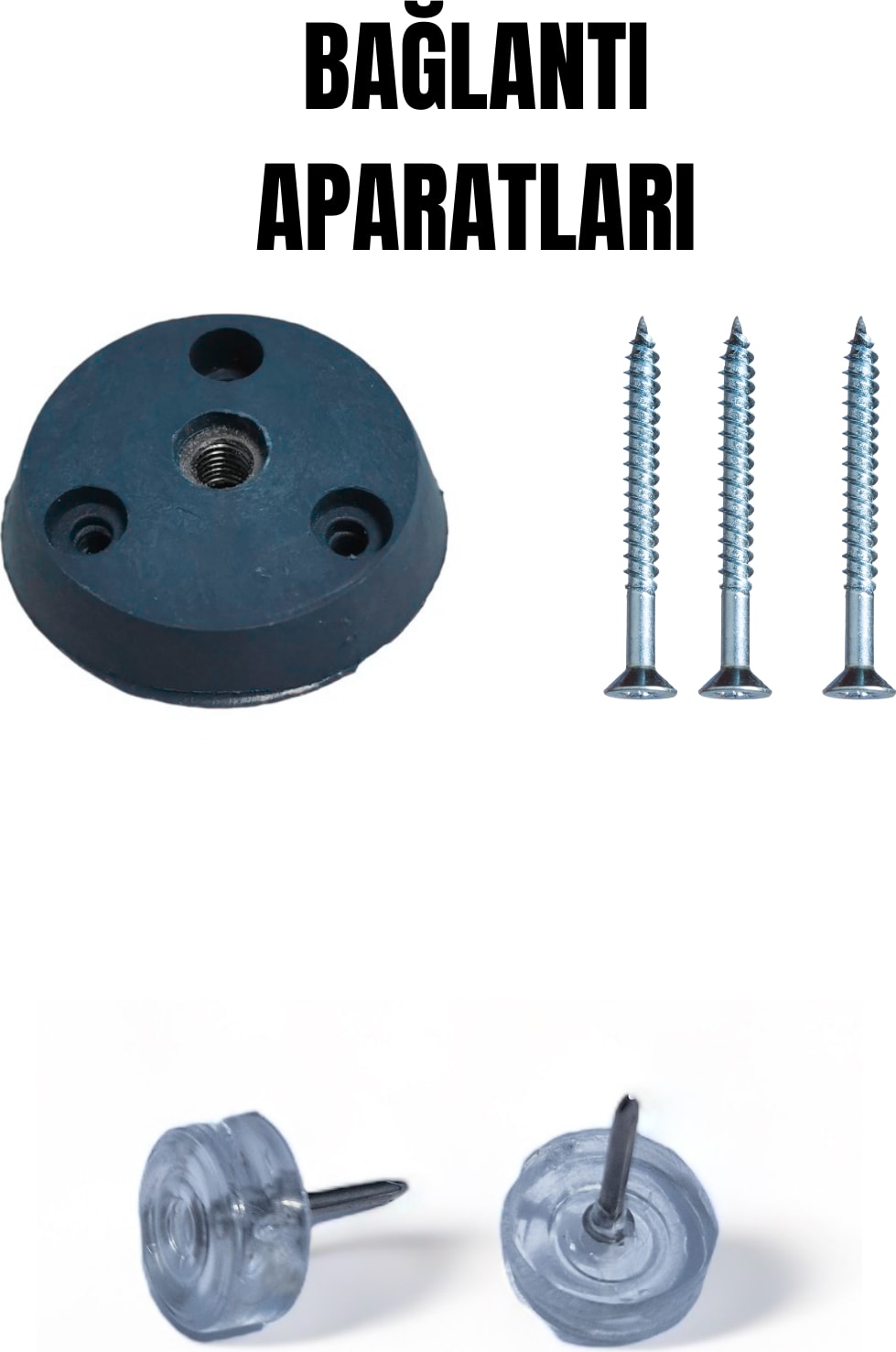 16'lı Konik Lüks Ahşap Ayak, Masa Ayağı, Sehpa Ayağı, Açılı Parat ve Vidalar 46 cm