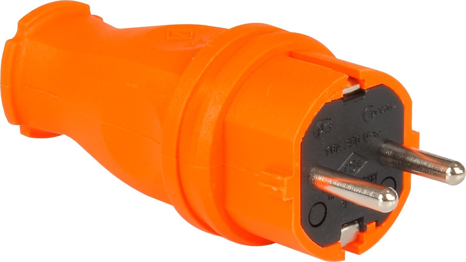 1X16A Kauçuk Düz Fiş