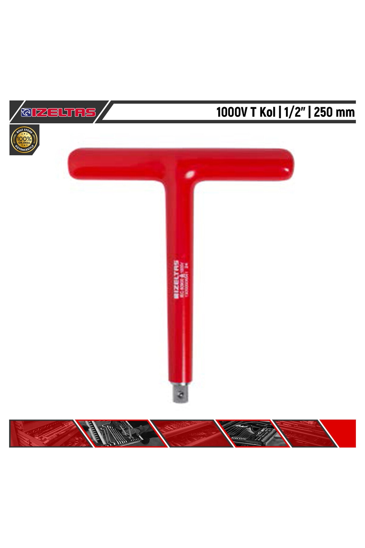 İZELTAŞ 1000V T Kol | 1/2” | 250 mm