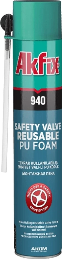 FA010 940 900ML Mekanik Emniyet Valfli Poliüretan Köpük
