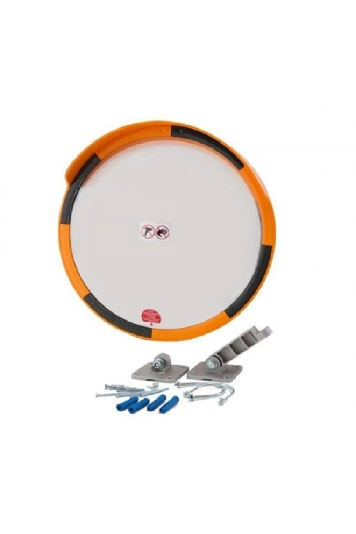 Evelux Trafik Güvenlik Aynası (Ø60CM) Tümsek Ayna, Otopark Aynası Sarı-siyah 12228 Tga