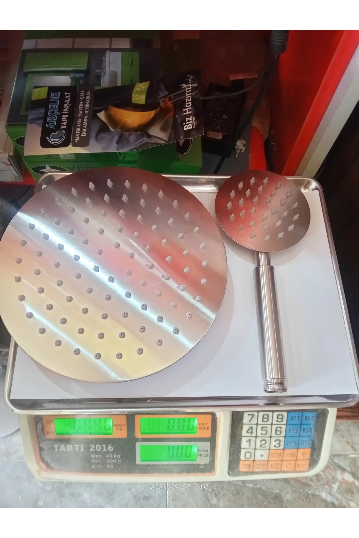 Otel Hamam Tipi Sus304 Inox Mat Krom Dayanıklı Tepe Duş Başlığı Duş Elciği Çelik Duş Hortumu