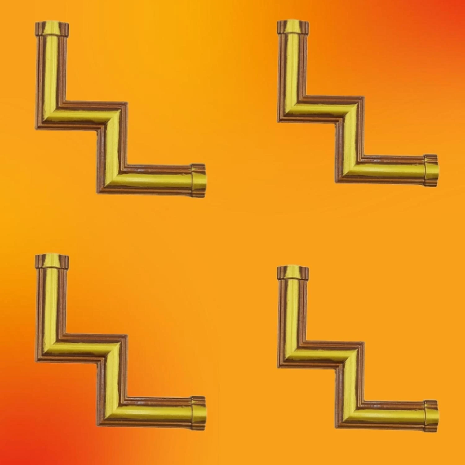 M Köşe Motif 3 cm 4 Adet