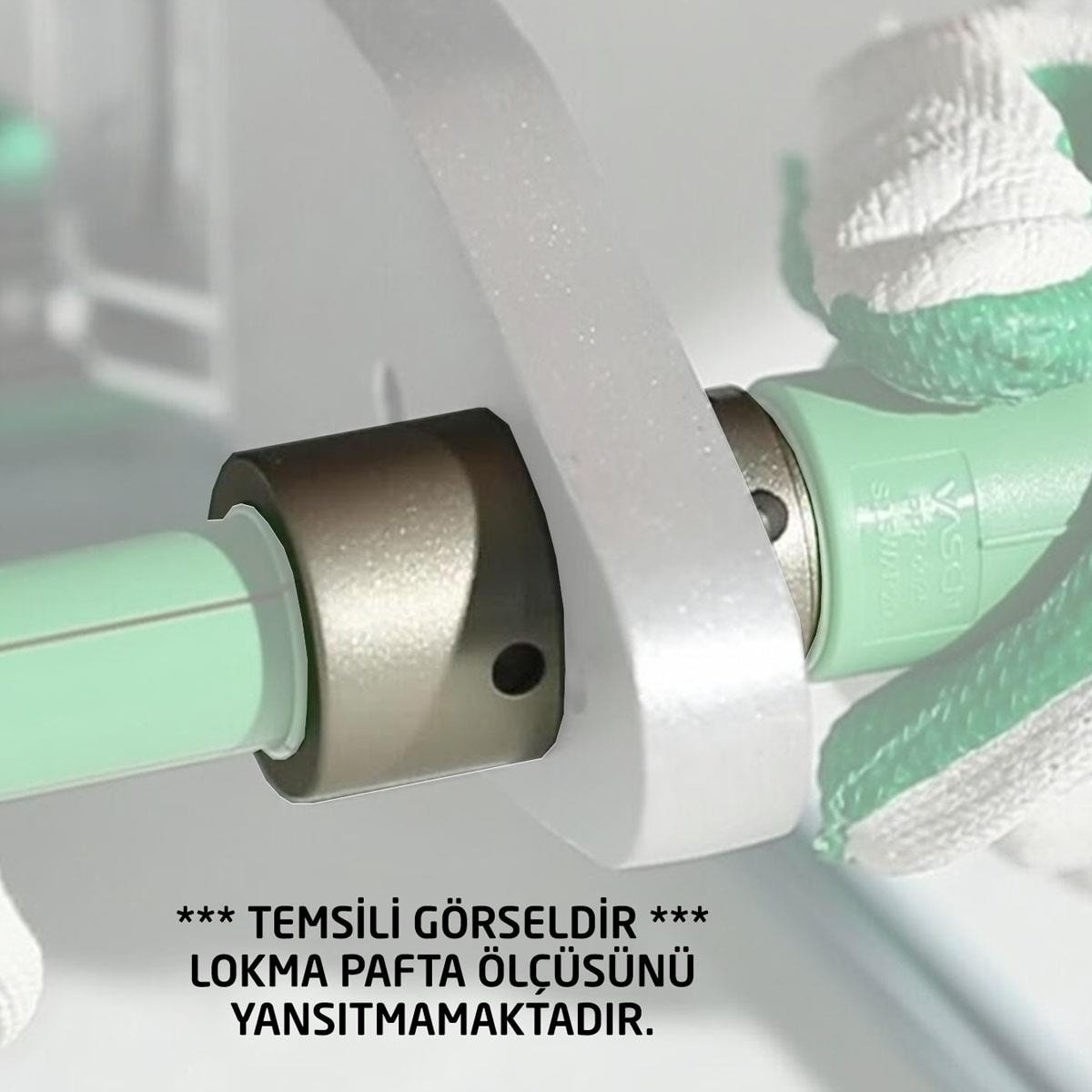 Pprc Plastik Boru Kaynak Makinası Pafta Lokma 20 mm (1/2")
