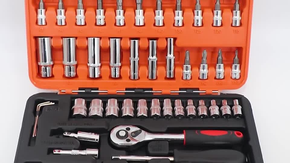 1/4 Cırcırlı 53 Parça Lokma Anahtar Takımı Bits Uç Seti Tam Set