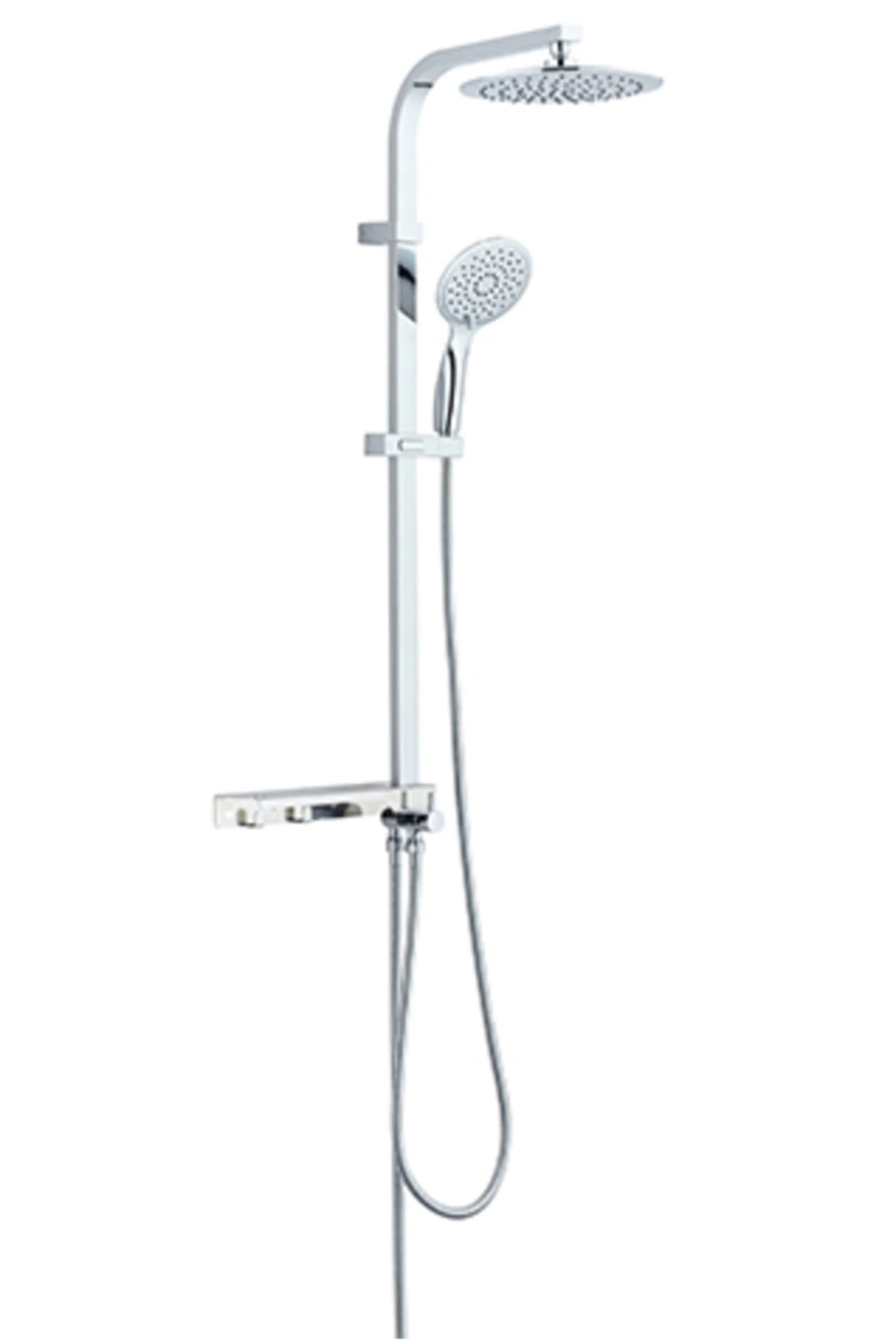 Hill Slim Ince Paslanmaz Banyo Tepe Duş Seti Takımı 53130