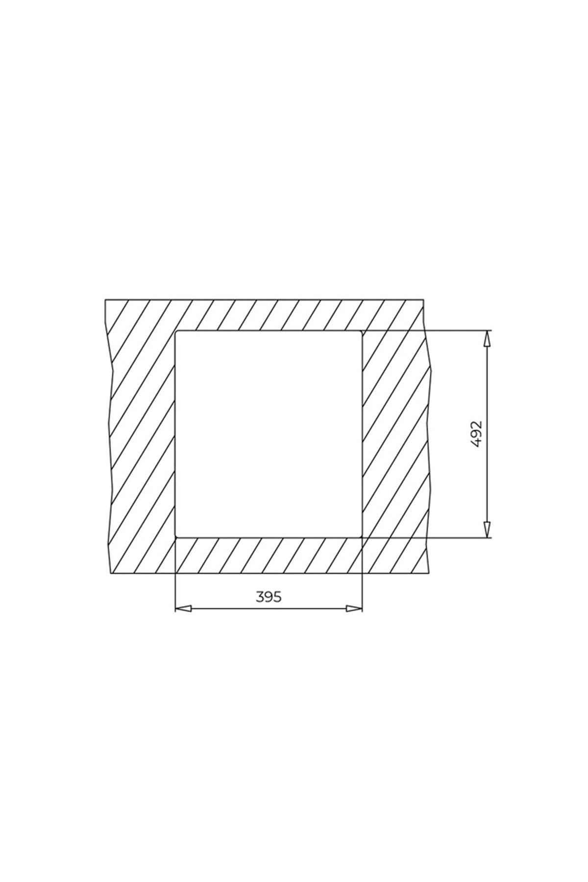 115230014- Forsquare 34.40 Tg Arctic White Granit Eviye