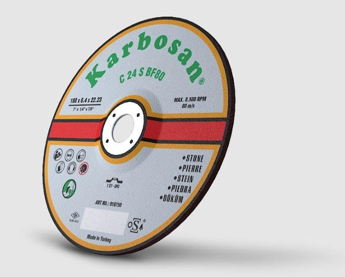 KARBOSAN 180 x 8 x 22 Pik Döküm (Sc) Taşlama Diski 10 Adet