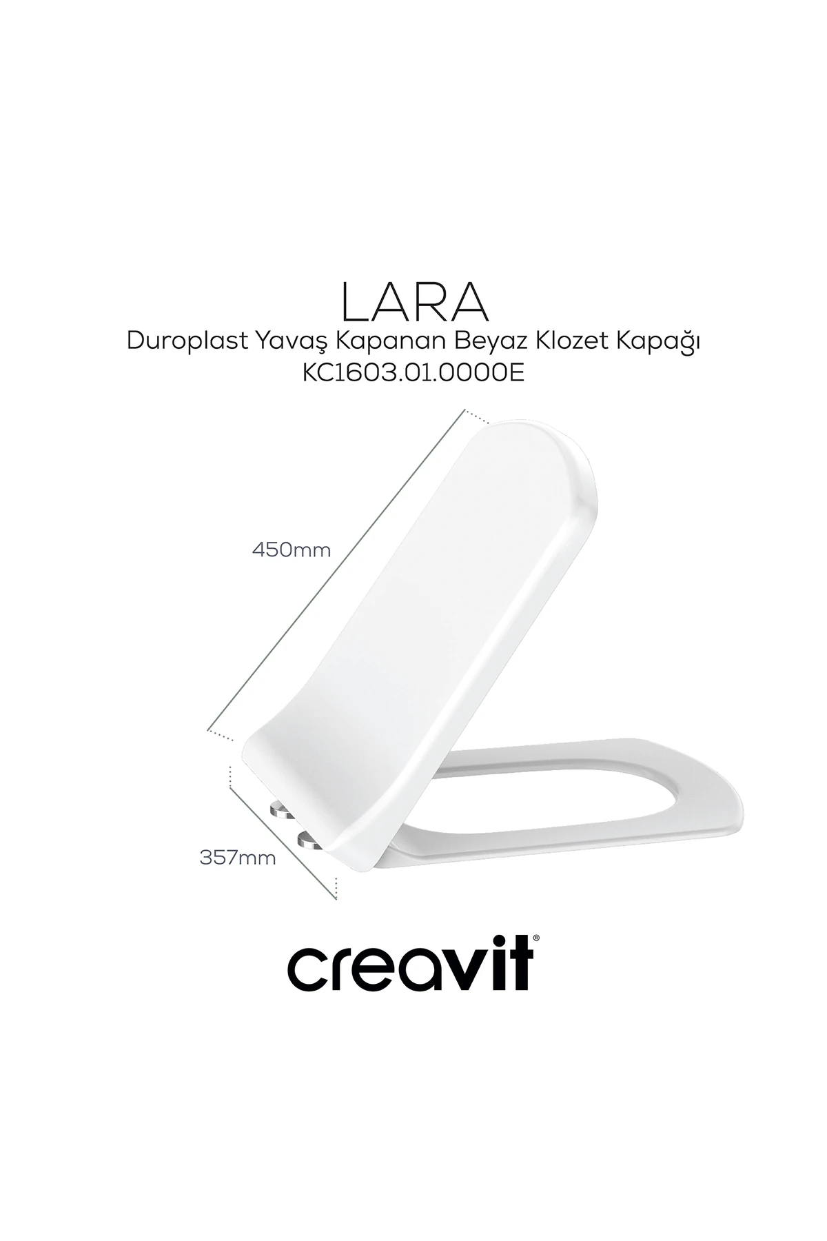 Nova Rim-Off Duroplast Yavaş Kapanan Klozet kapaklı Beyaz Set
