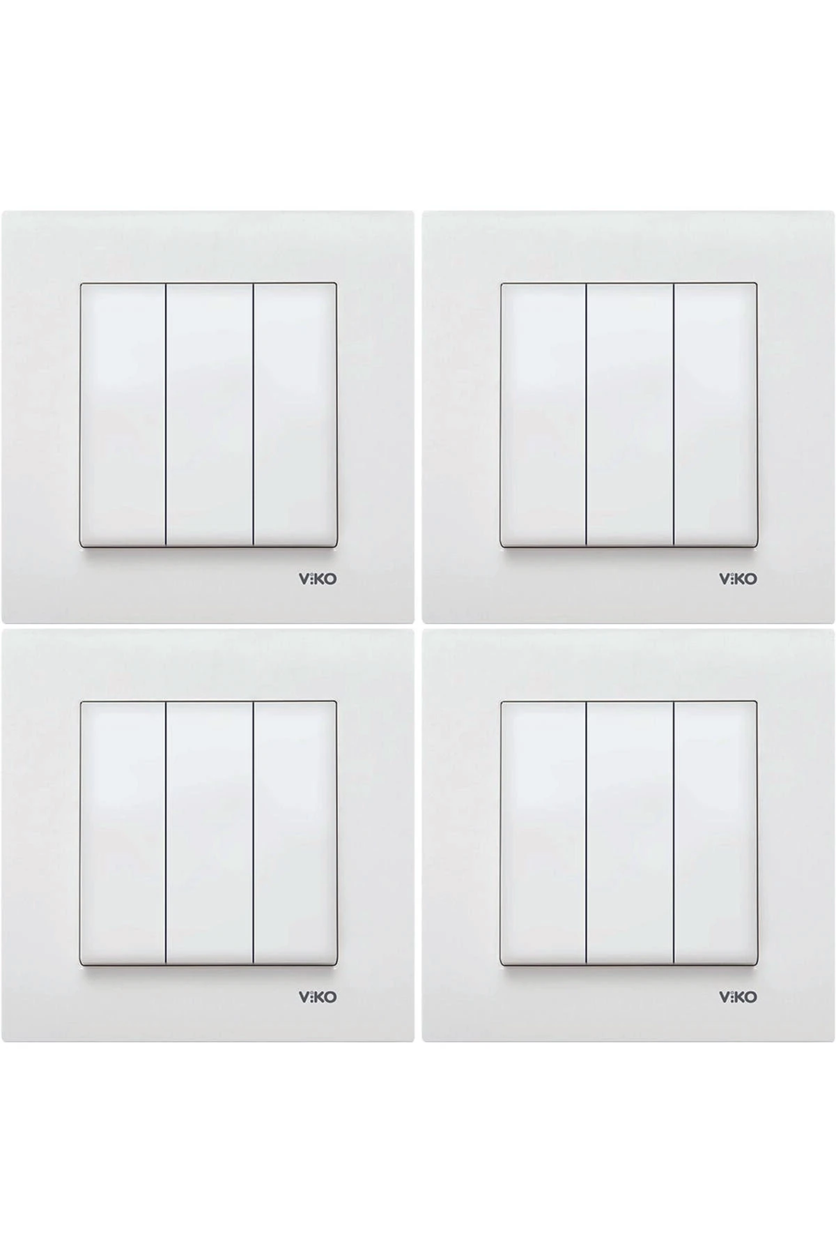 KARRE BEYAZ ÜÇLÜ PRİZ